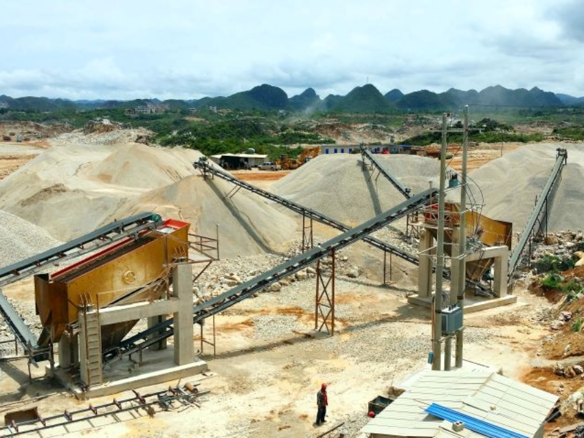 Производственная линия по дроблению известняка провинции Цзянсу